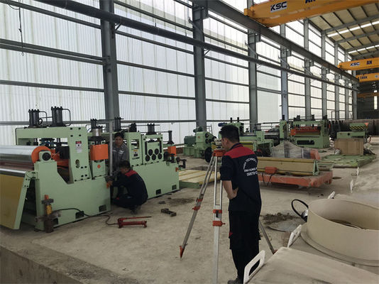 100mpm Orta Ölçü Rulo Sac Çelik Dilme Hattı (1-5)x1500
