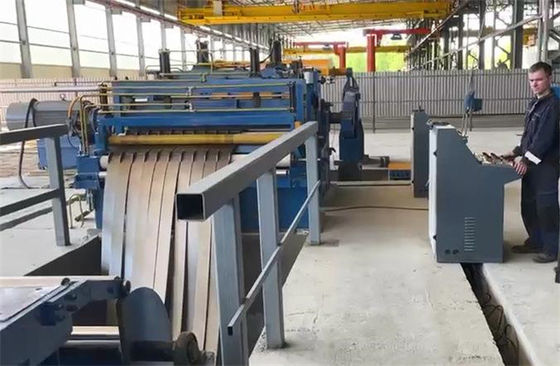 Değiştirilebilir İkiz Dilimleyiciler Hassas Dilme Hattı Gelişmiş Çelik Rulo Dilme Hattı