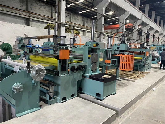 Paslanmaz Çelik Yüksek Hassasiyetli Bobin Dilme Hattı Makinesi İkiz Eğme Opsiyonel