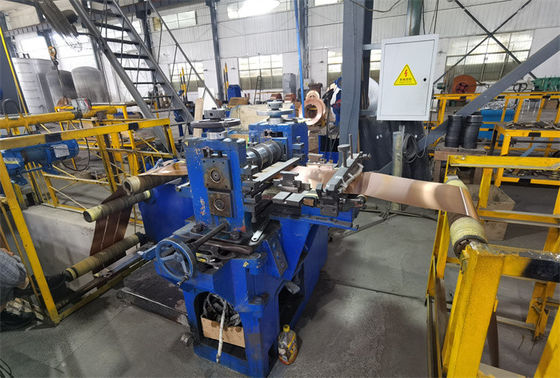 CR Bakır Brass bobin levhası Soğuk vallası sonrası kesme hattı makinesi 0.2 -2.0 X 600