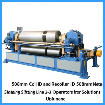 508mm Coil ID and Recoiler ID 508mm Metal Slitting Line 2-3 Operators for Slitting Solutions