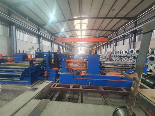 Bobinden Bobine Metal Dilme Hattı CR Karbon Çelik Sac Dilme Hattı Çift Dilimleme Kafaları