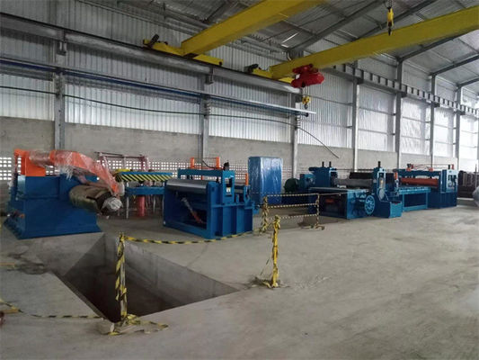 ERW Boru Düşük Cabon Siyah Çelik Rulo Dilme Hattı Makinesi 0.4-4 X 1600